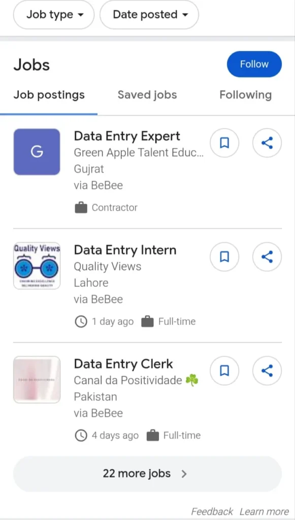 entry level jobs